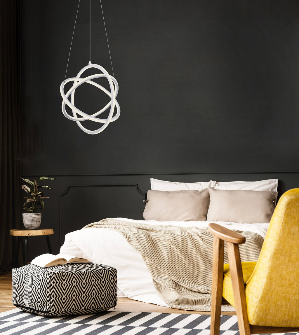 Black LED Chandelier F460