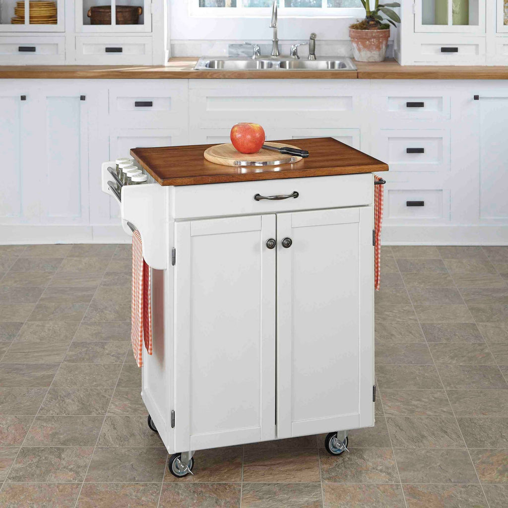 White Oak Top Kitchen Cart X28346