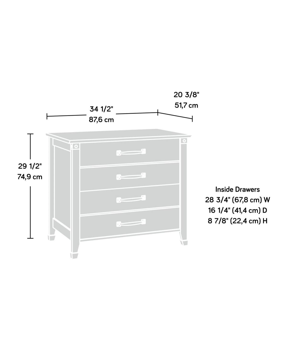 Washington Cherry Lateral File Cabinet Q91405