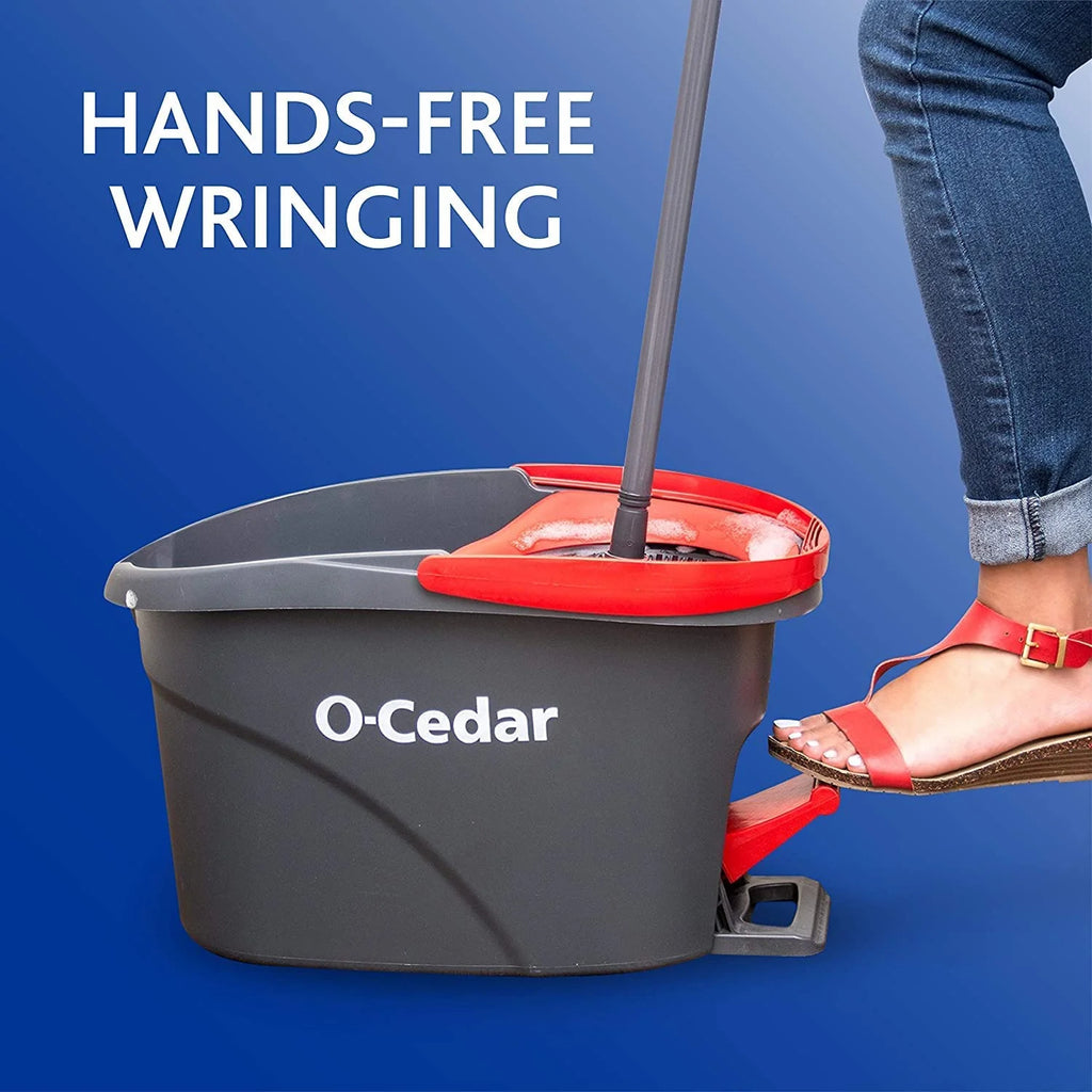 Microfiber Spin Mop & Bucket System with 3 Extra Refills E5364