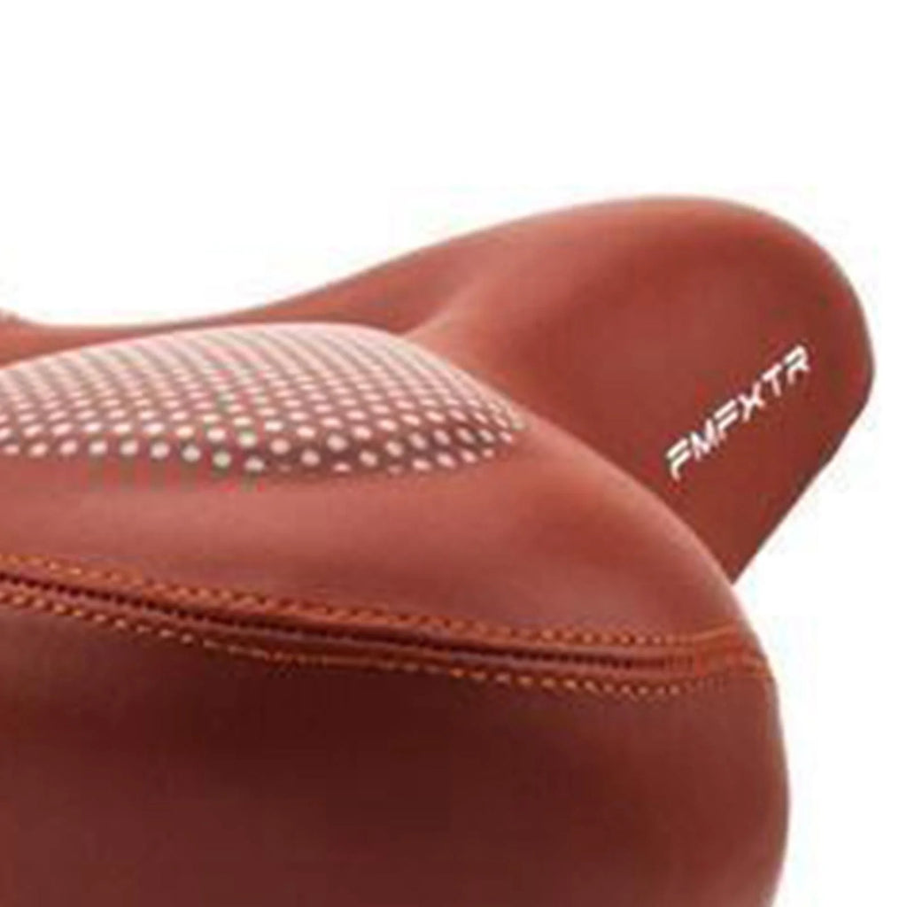 Brown Gel Waterproof Bike Seat Cushion with Taillight G614