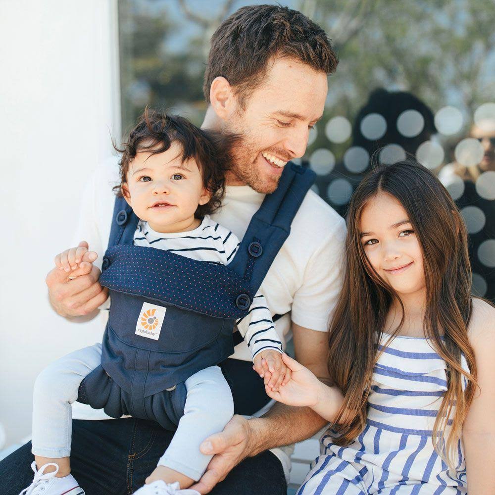 Navy Mini Dots Baby Carrier Y659