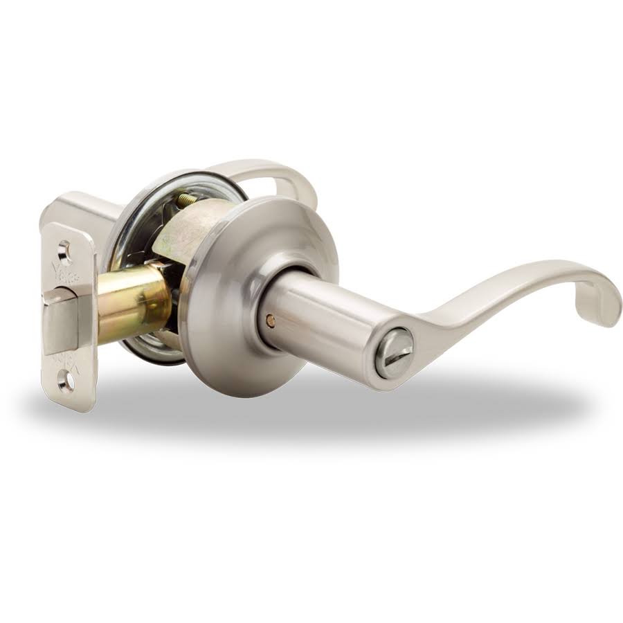 Satin Nickel Keyed Entry Lever A426