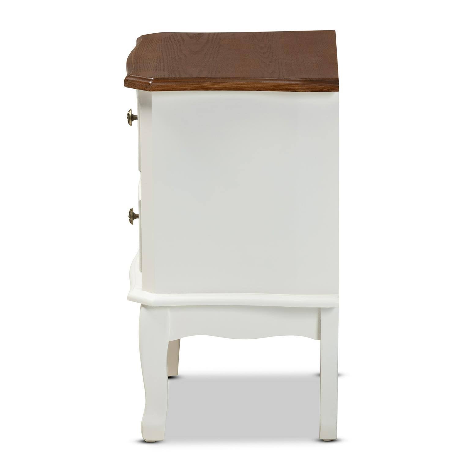 French White and Cherry Brown Dresser K43512