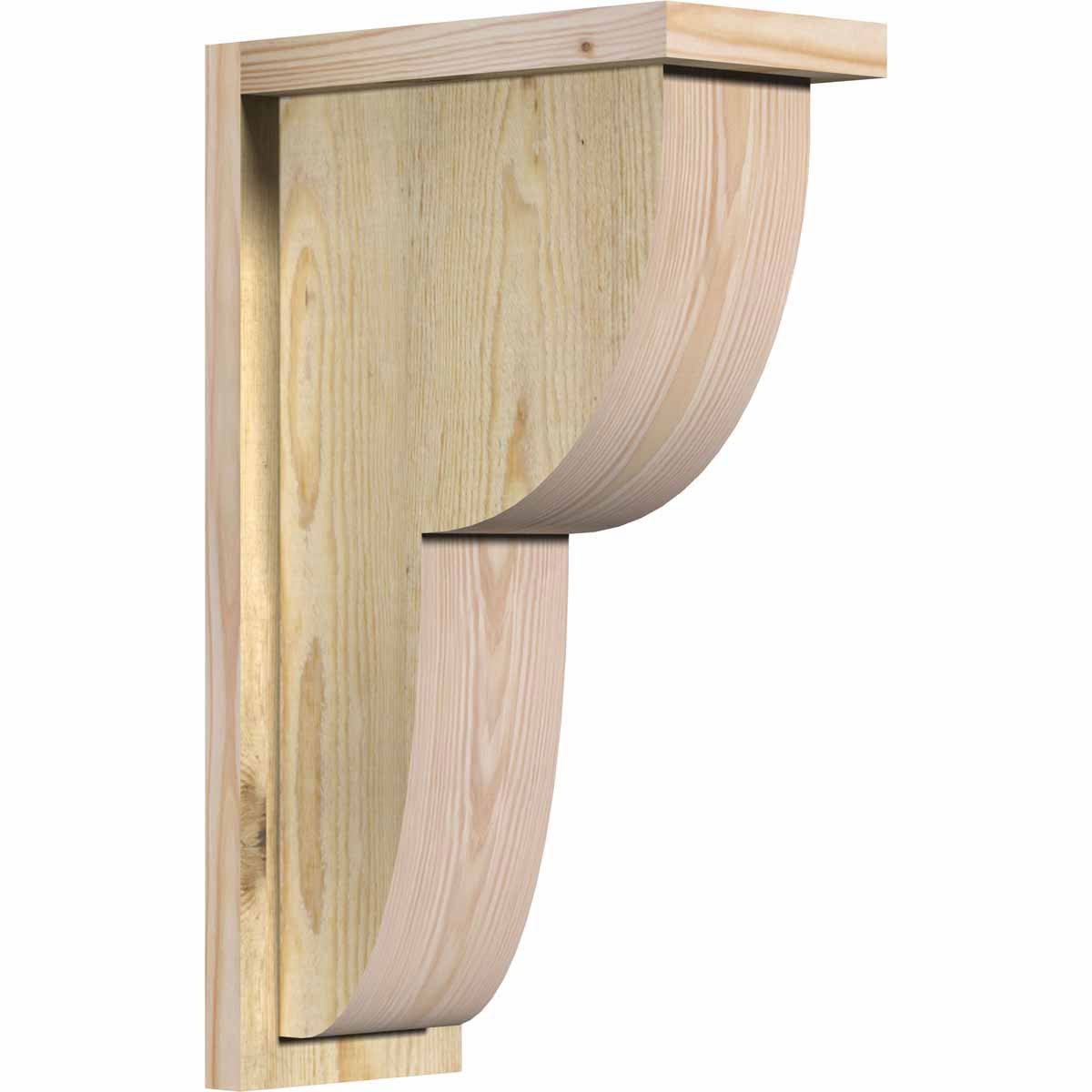 Crestline Rough Sawn Corbel with Backplate, Douglas Fir P6317