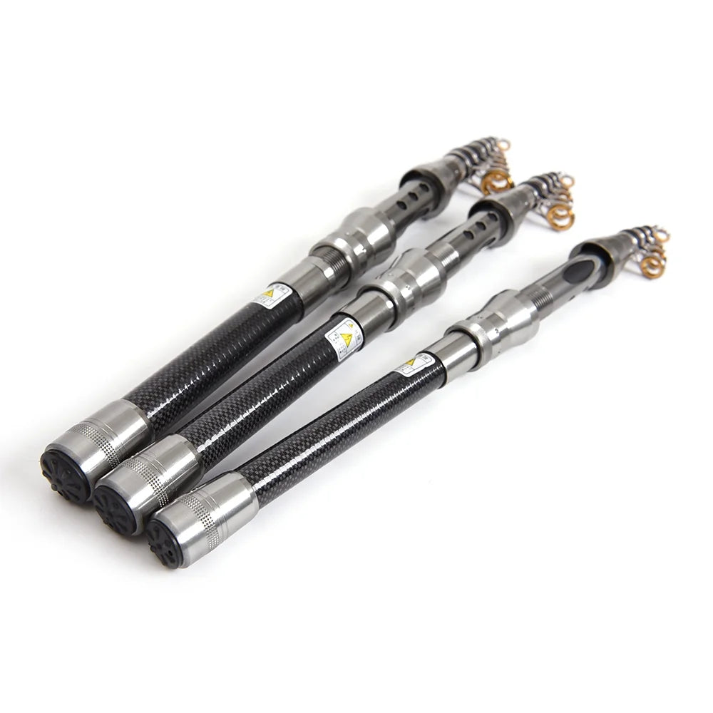 Telescopic Fishing Rod and Reel Combo Full Kit with 100M Fishing Line Lures Hooks Jig Head and Carrier Bag Y4809