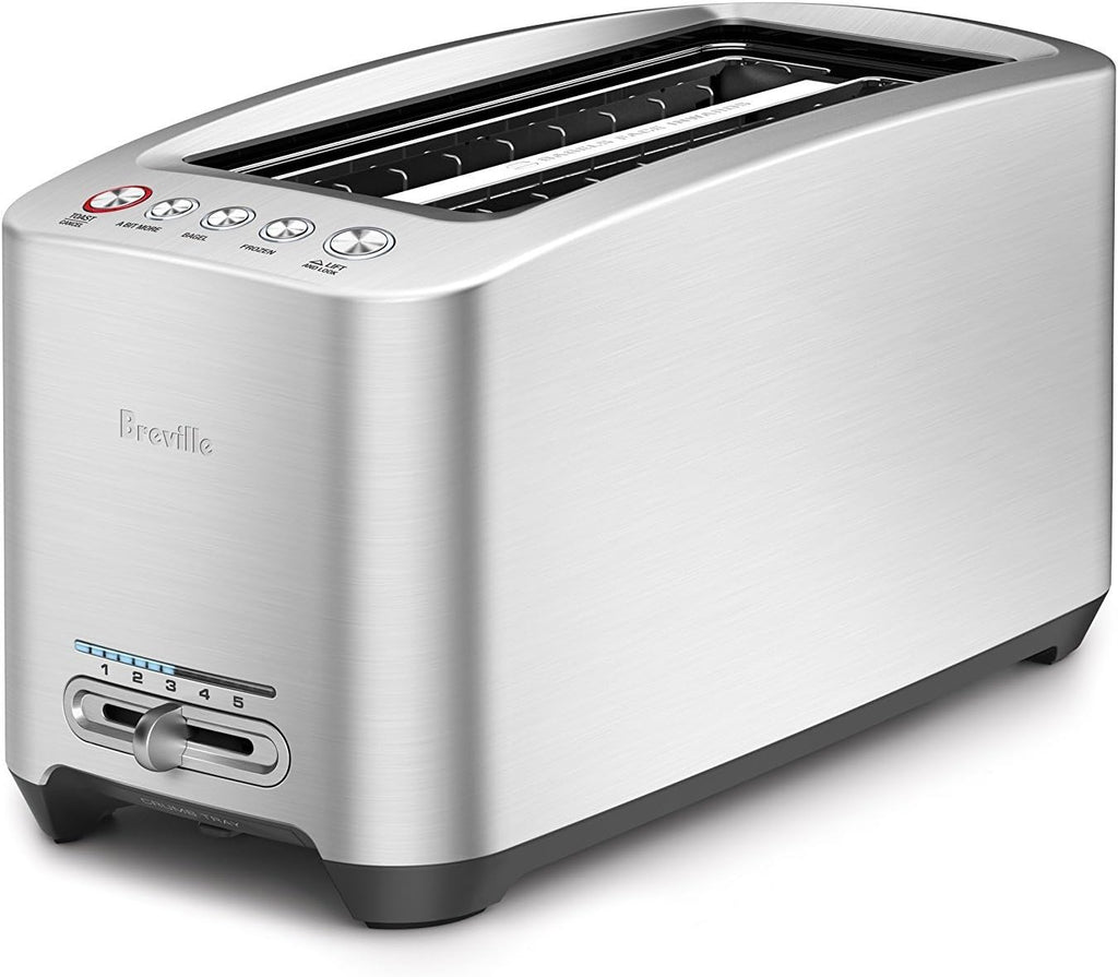 Brushed Stainless Steel 4-Slice Long Slot Toaster F54239