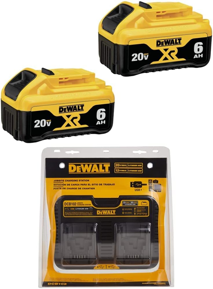 20V MAX 6.0Ah Battery Double Pack H48130