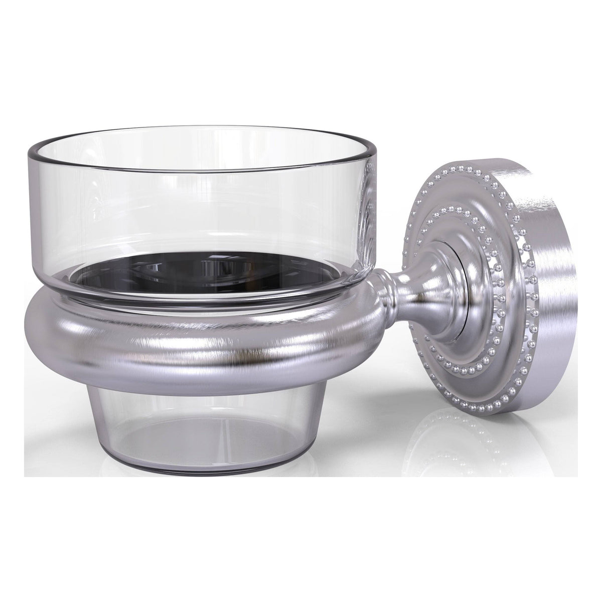 Satin Chrome Wall Mounted Candle Holder O351