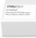 0.10 Micron Polycarbonate (PCTE) Membrane Filters 293mm, 20/pk Z56518