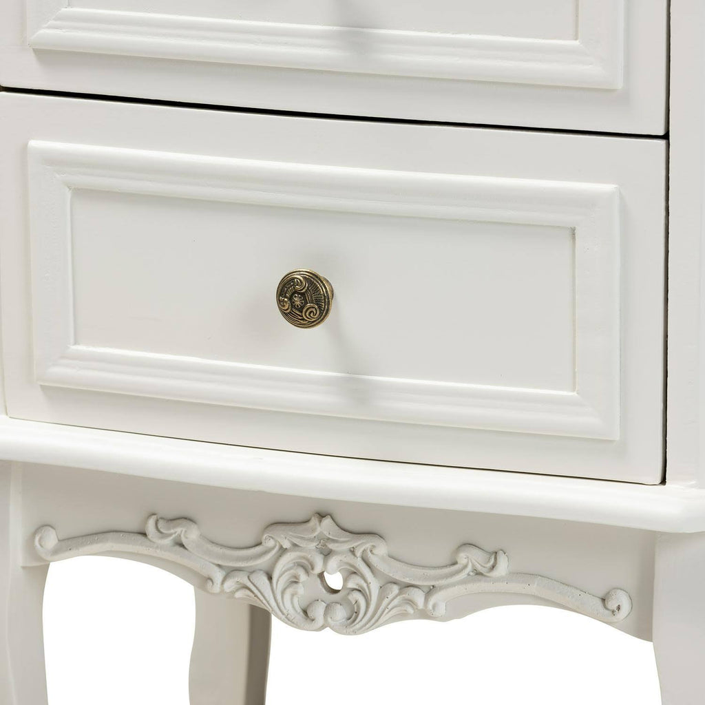 French White and Cherry Brown Dresser K43512