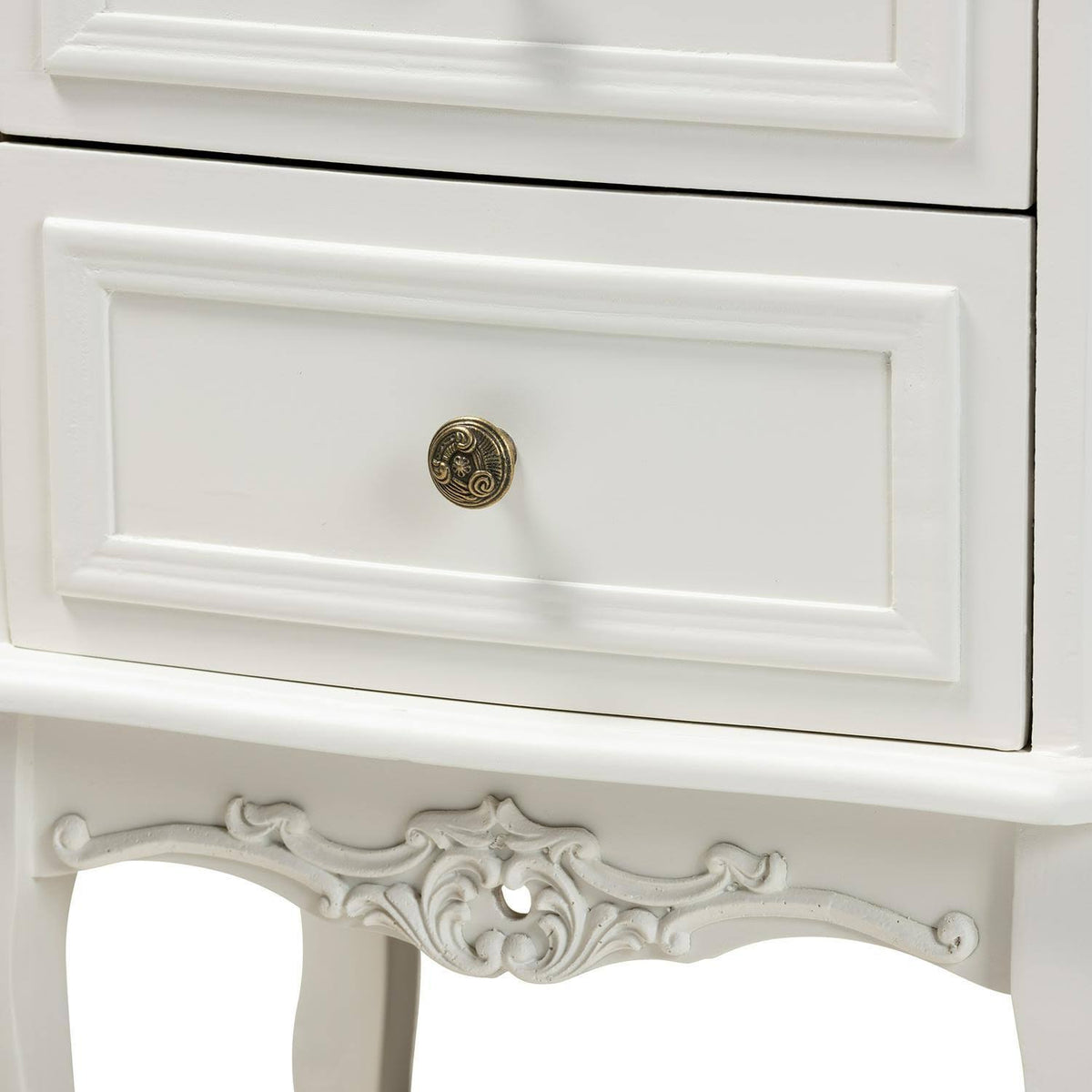 French White and Cherry Brown Dresser K43512