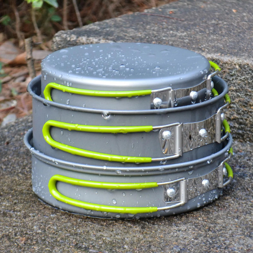 11 in 1 Portable Camping Cookware Aluminium Cooking Utensils N982209