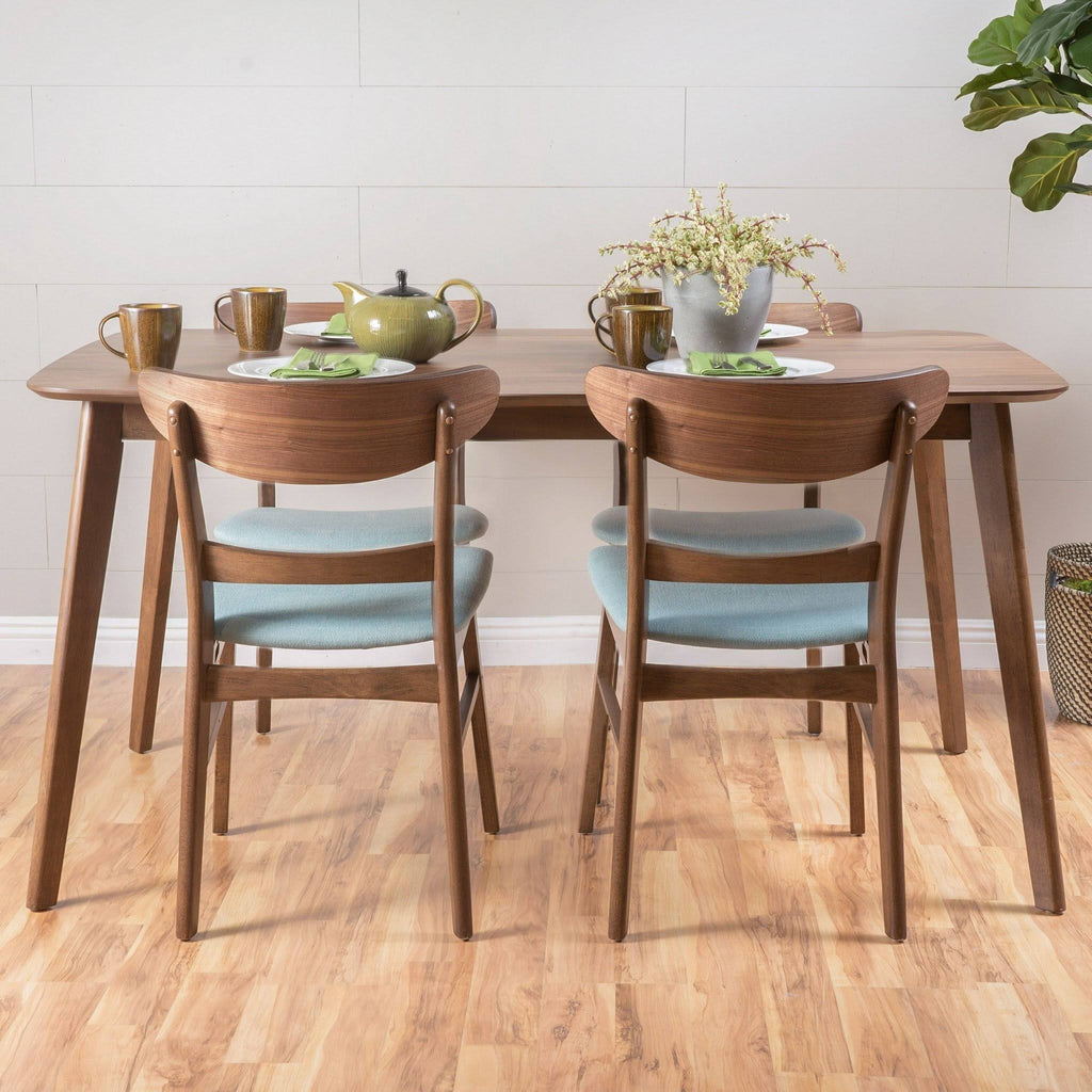 5 Piece Dining Set Natural Walnut L84699