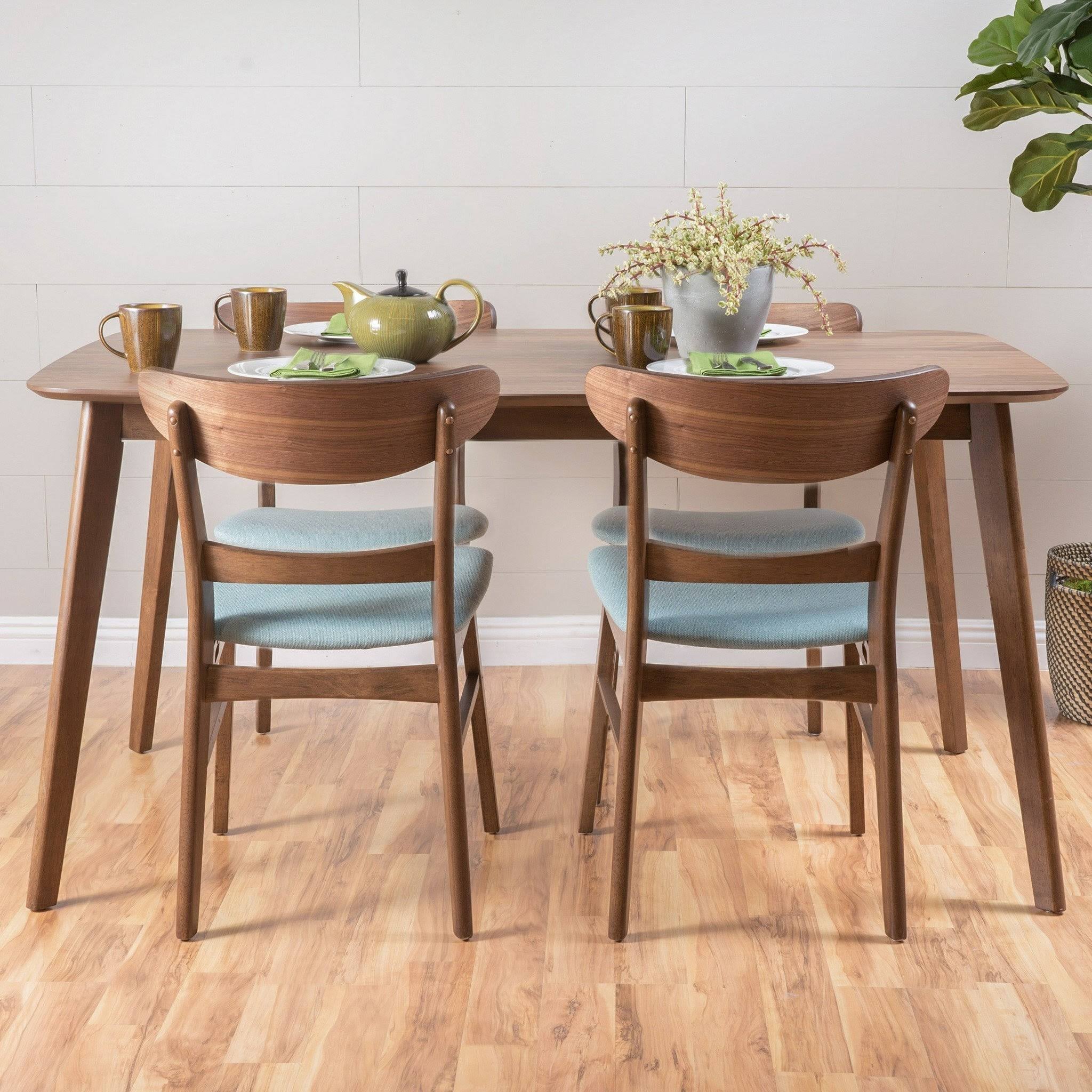 5 Piece Dining Set Natural Walnut L84699