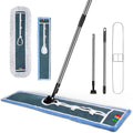 Commercial Dust Mop with 2 Microfiber Mop Pads, 51.2'' Metal Head with Stainless Steel Handle, Pack of 2 J35283
