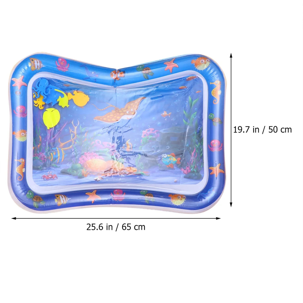 Inflatable Crawling Cushion Water Play Mat (Blue) F158192