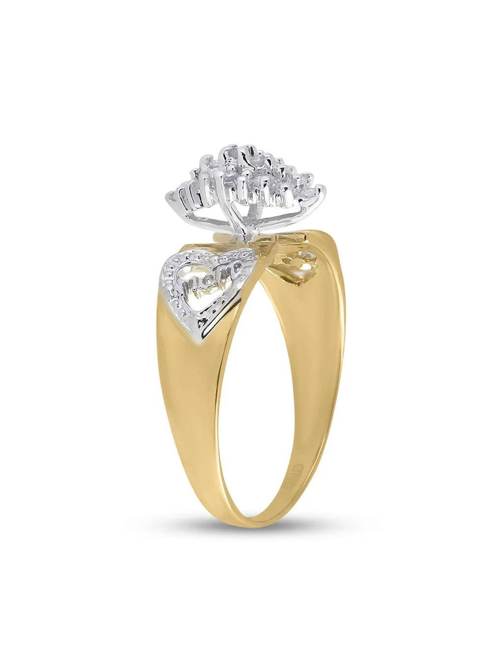 10kt Yellow Gold Diamond Mom Ring 1/8 Cttw H958