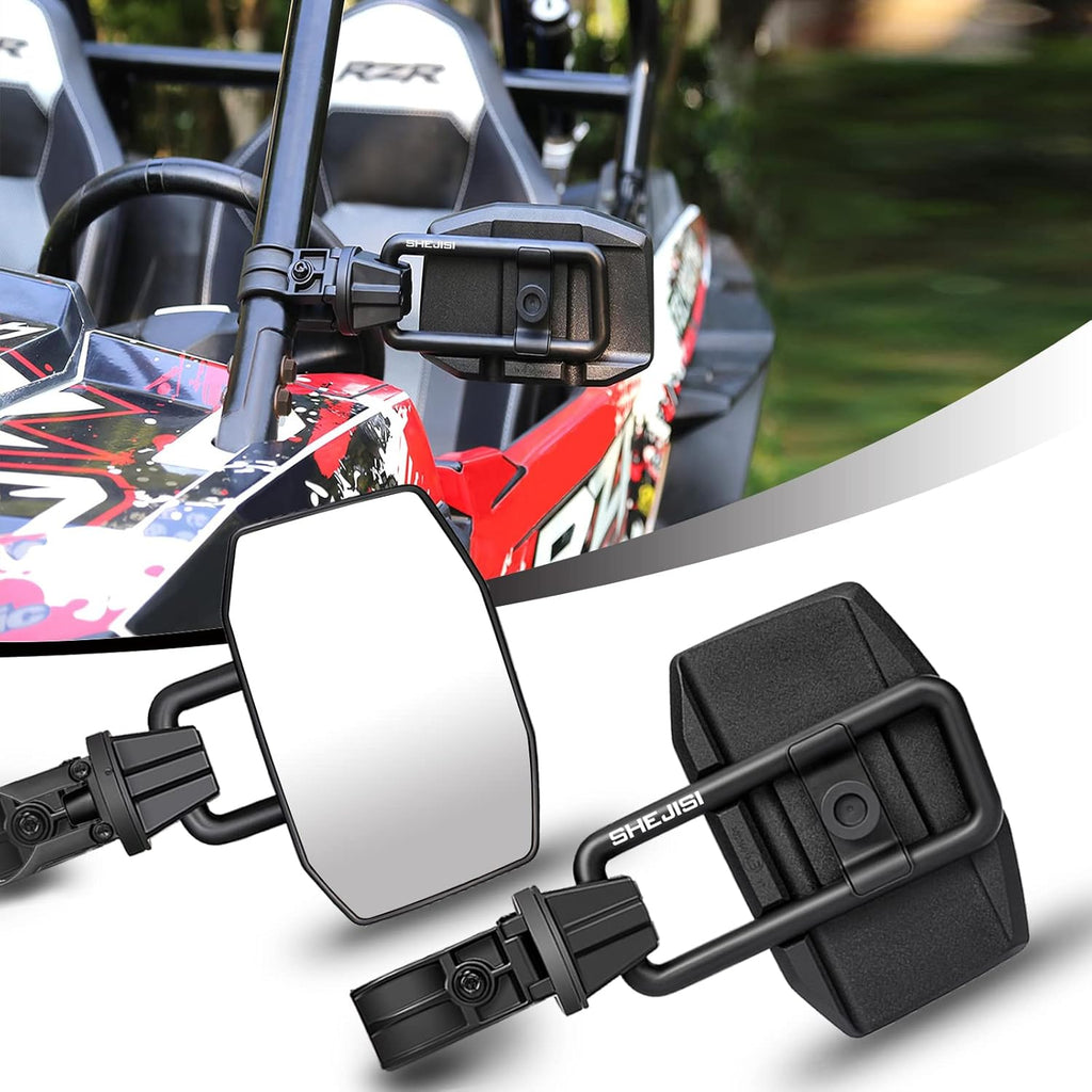 UTV Side Mirrors for 2 Roll Cage, Aluminum Solid Bracket X135