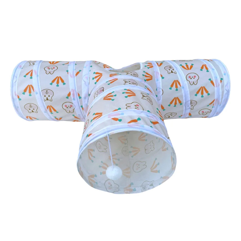 Cat Tunnel Tube Pet Hideaway Play Tent for Cats I230