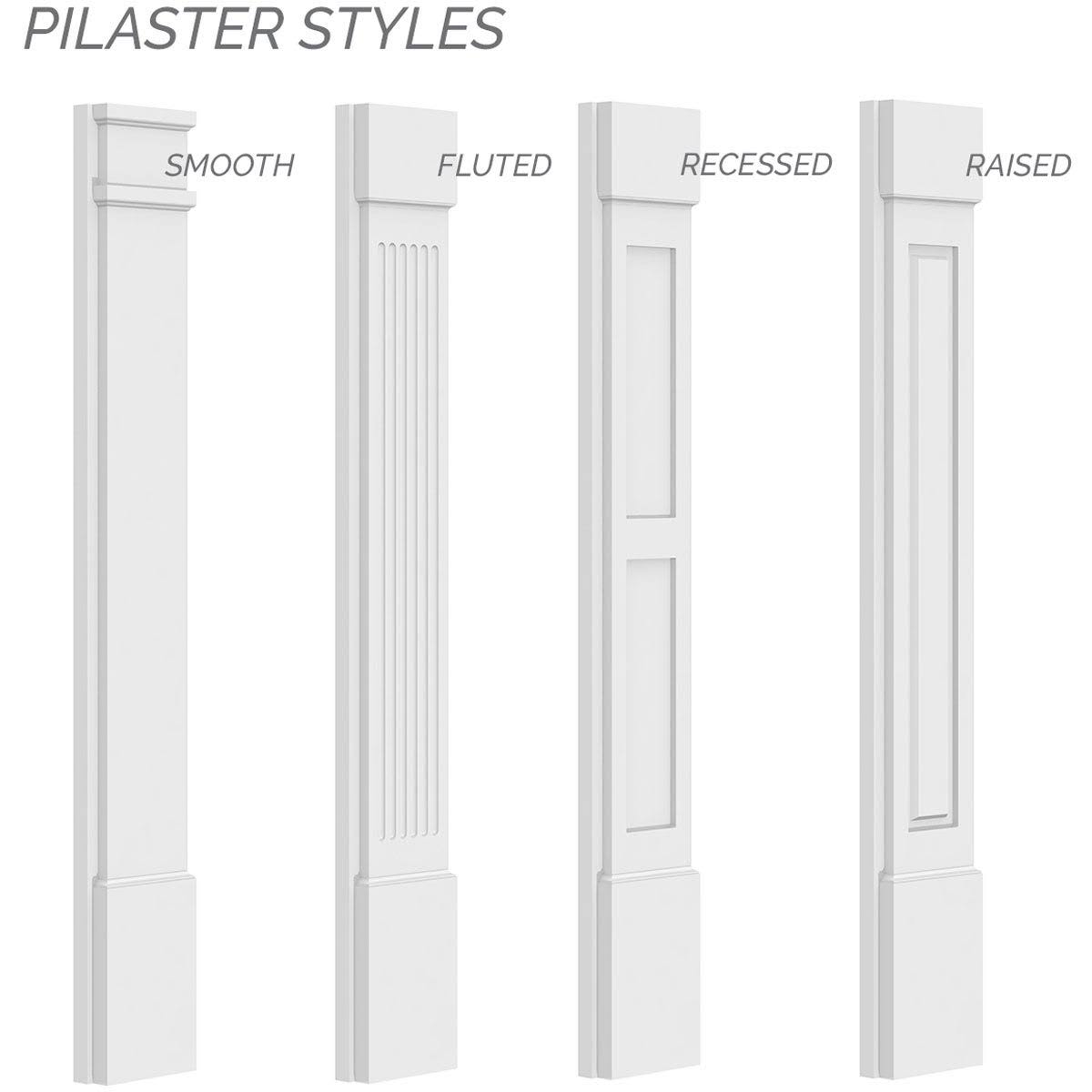 Plain PVC Pilaster (Pair) H756