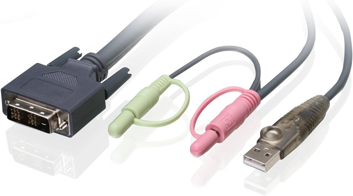 10 Feet DVI-D USB KVM Cable Pack of 2 B5005