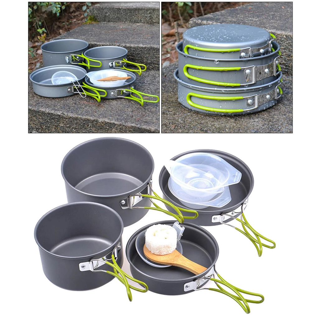 11 in 1 Portable Camping Cookware Aluminium Cooking Utensils N982209