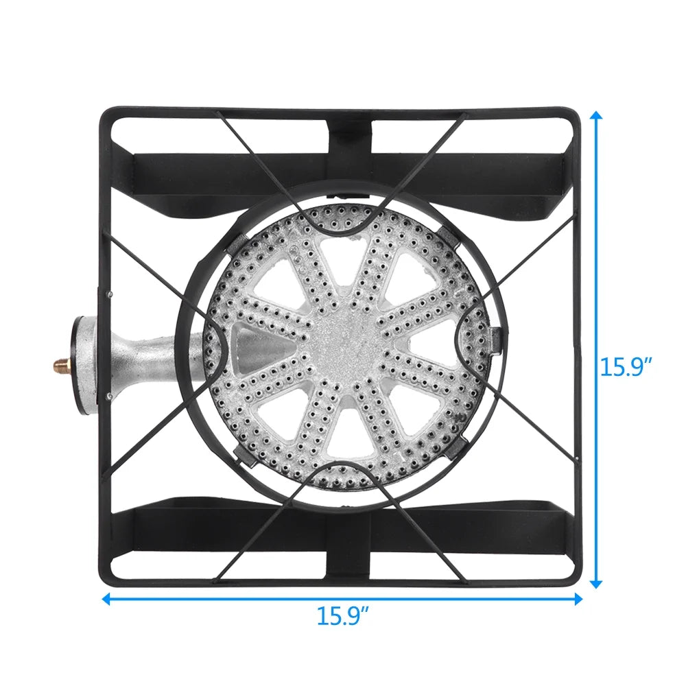 Outdoor Furnace With Square Furnace 20W BTU Head Diameter 10.2 Inch With 47.2" Leather Pipe With 0-20psig High Pressure Valve Q41866