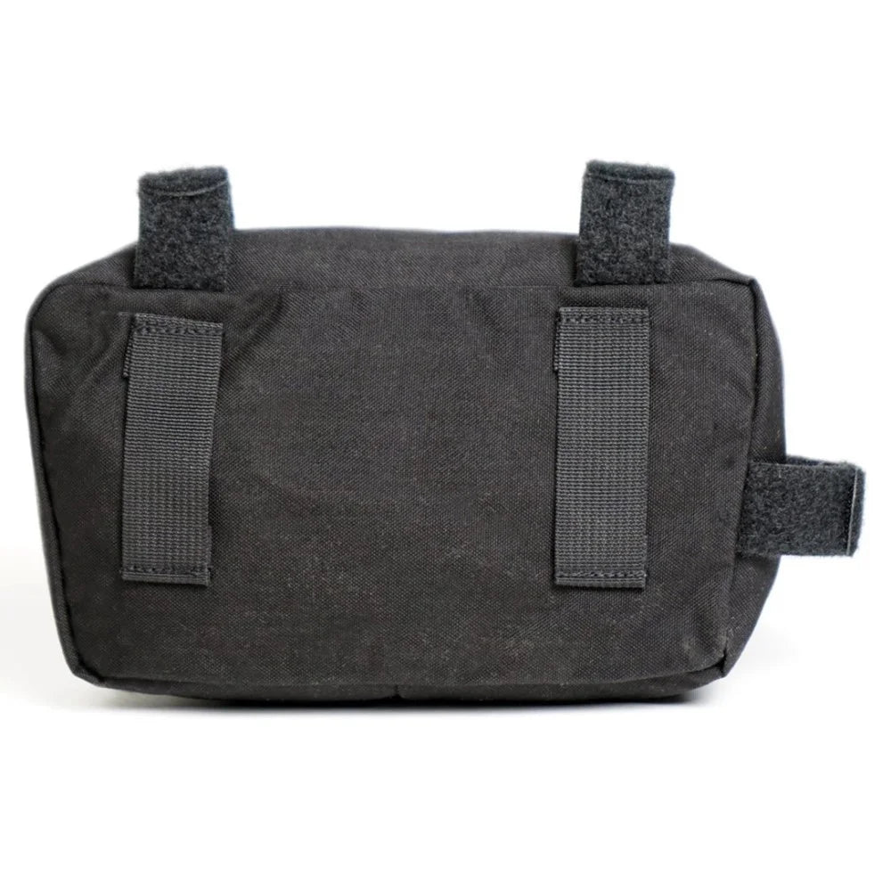 Black Bicycle Frame Bag with Zipper and Hook & Loop Fasteners C634765