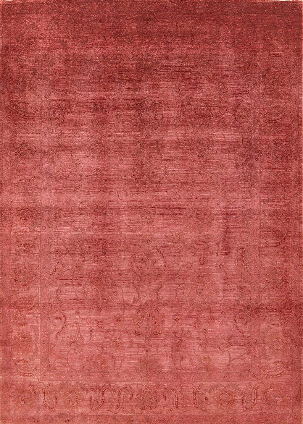 Bright Orange Rectangle Area Rug K4090