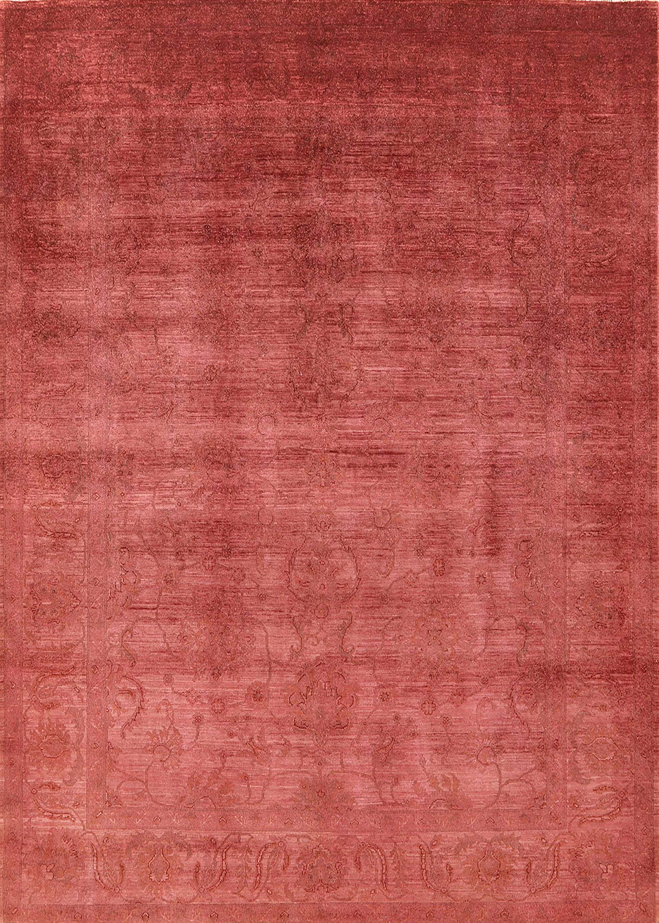 Bright Orange Rectangle Area Rug K4090