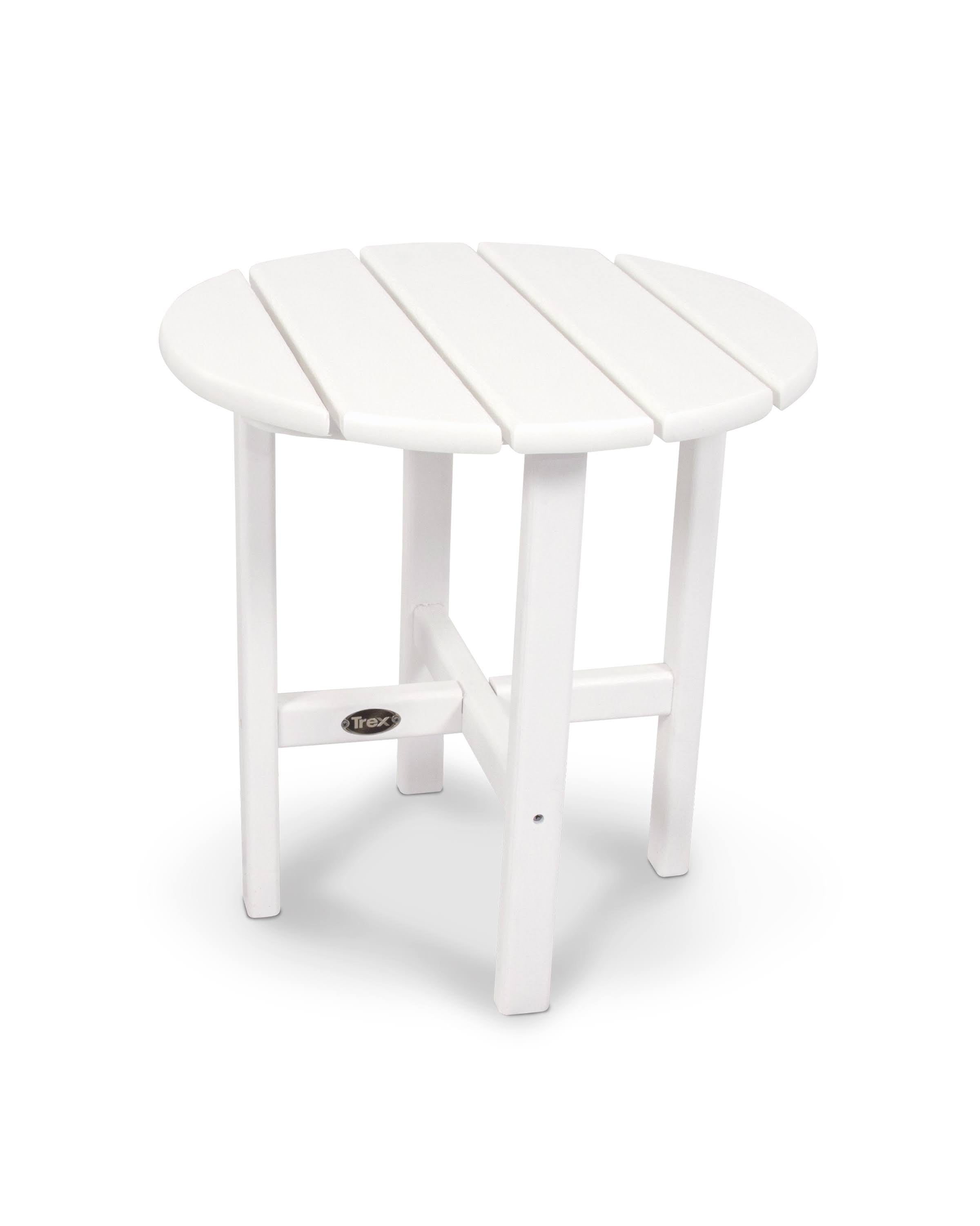 Classic White Round Side Table E98461