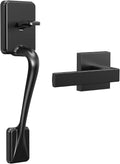 Entry Door Handleset with Door Lever, Satin Nickel Finish L65296