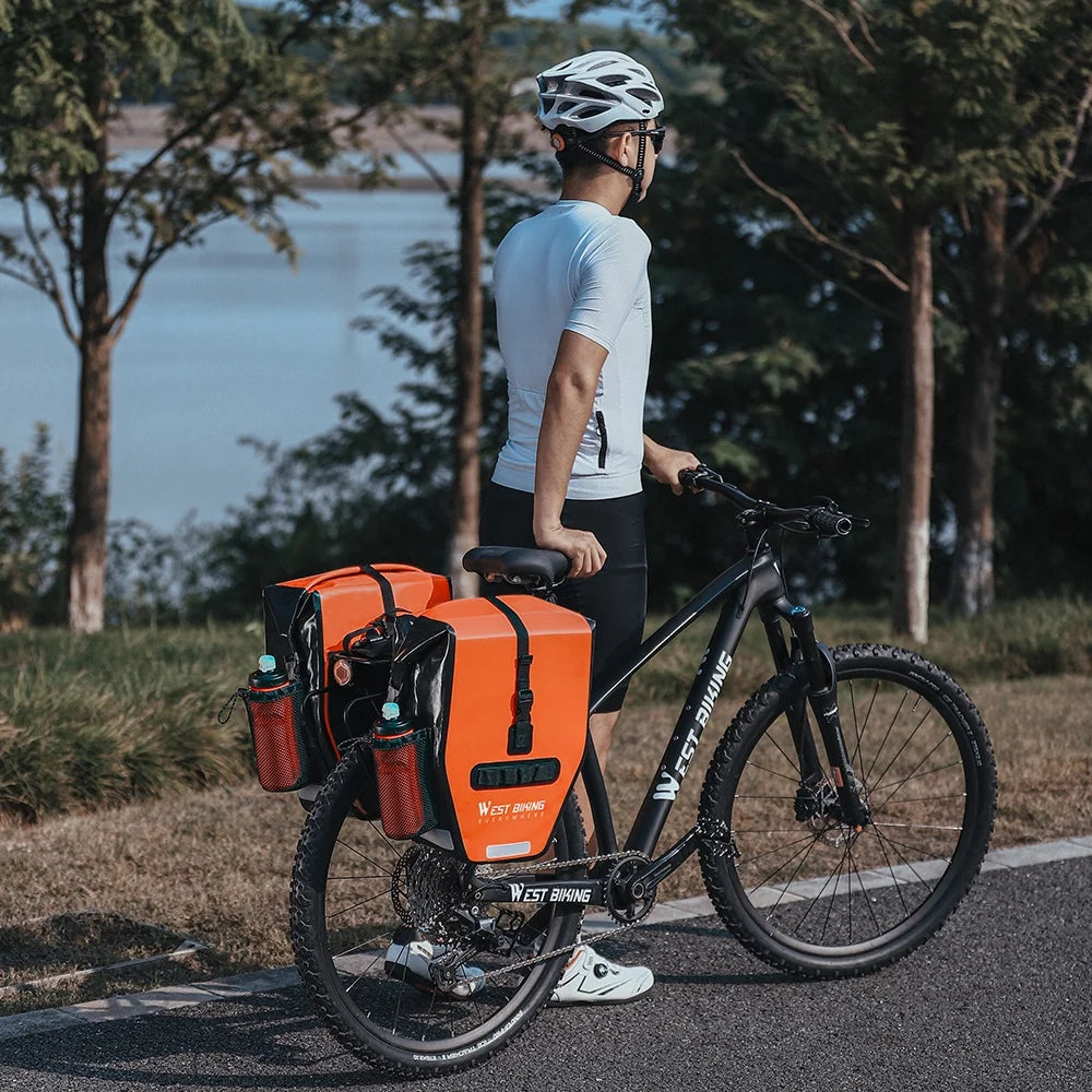 Expandable Bike Rear Seats Bag, Waterproof Cycling Trunk Bag E9692