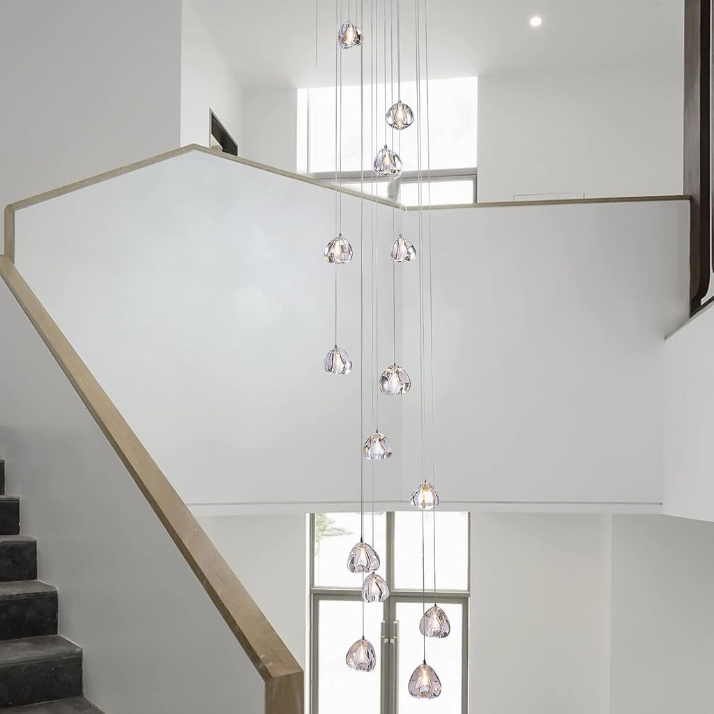 Crystal Chandelier 14-Lights H98.4 x W7.8 I177