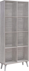 Grey Oak Finish Faux Wood Bookcase Z61599