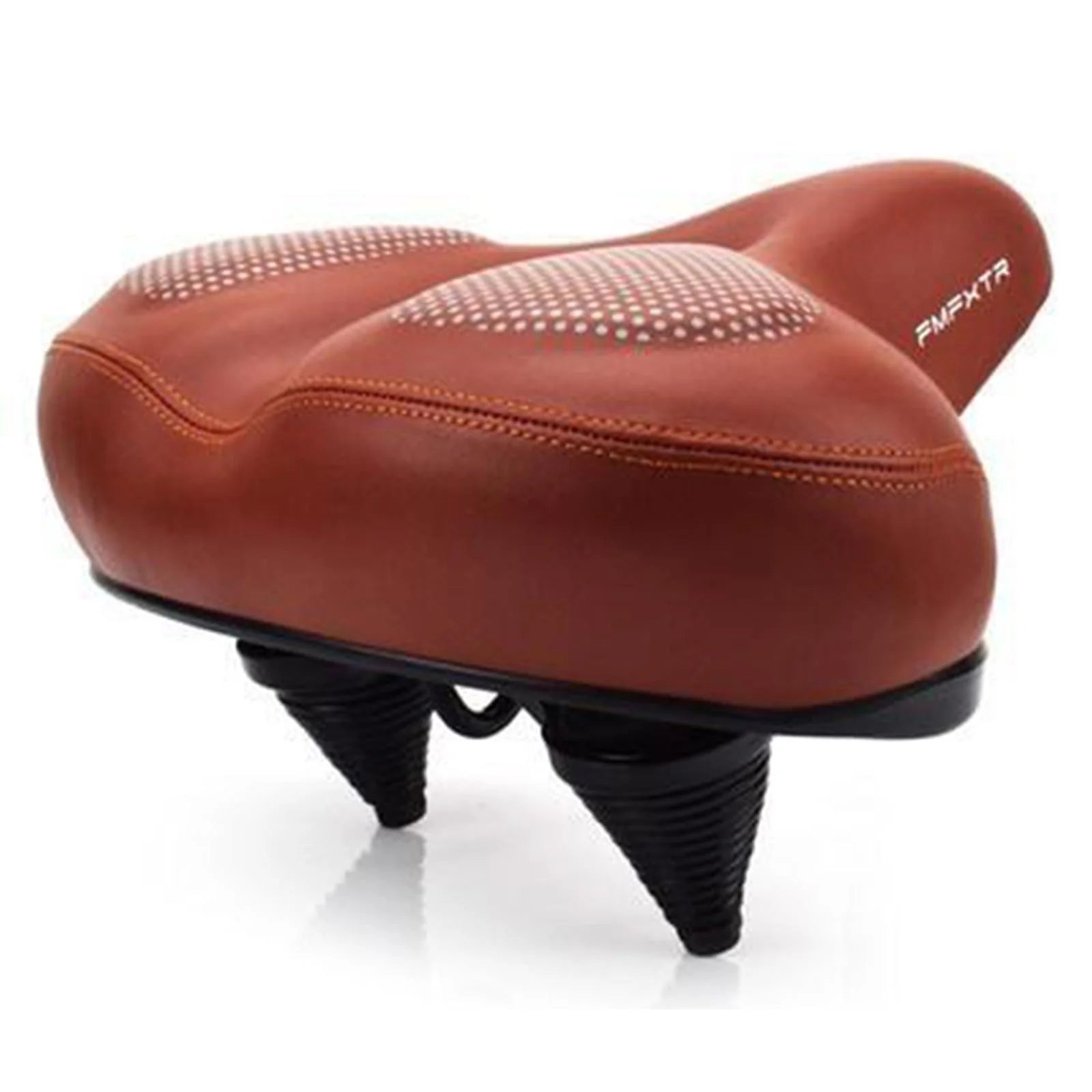 Brown Gel Waterproof Bike Seat Cushion with Taillight G614