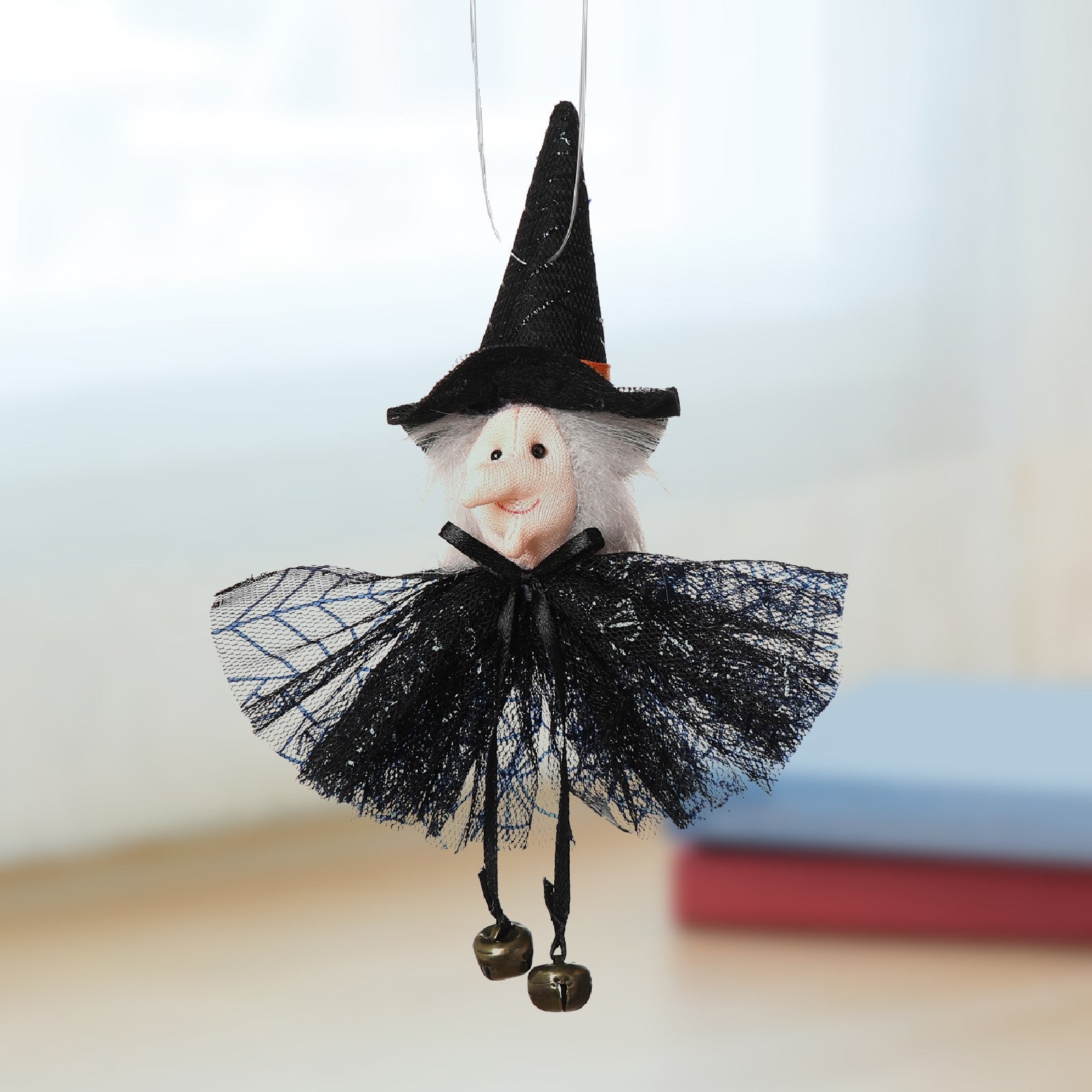 Pumpkin Witch Doll Halloween Cat Novelty Toy I3818