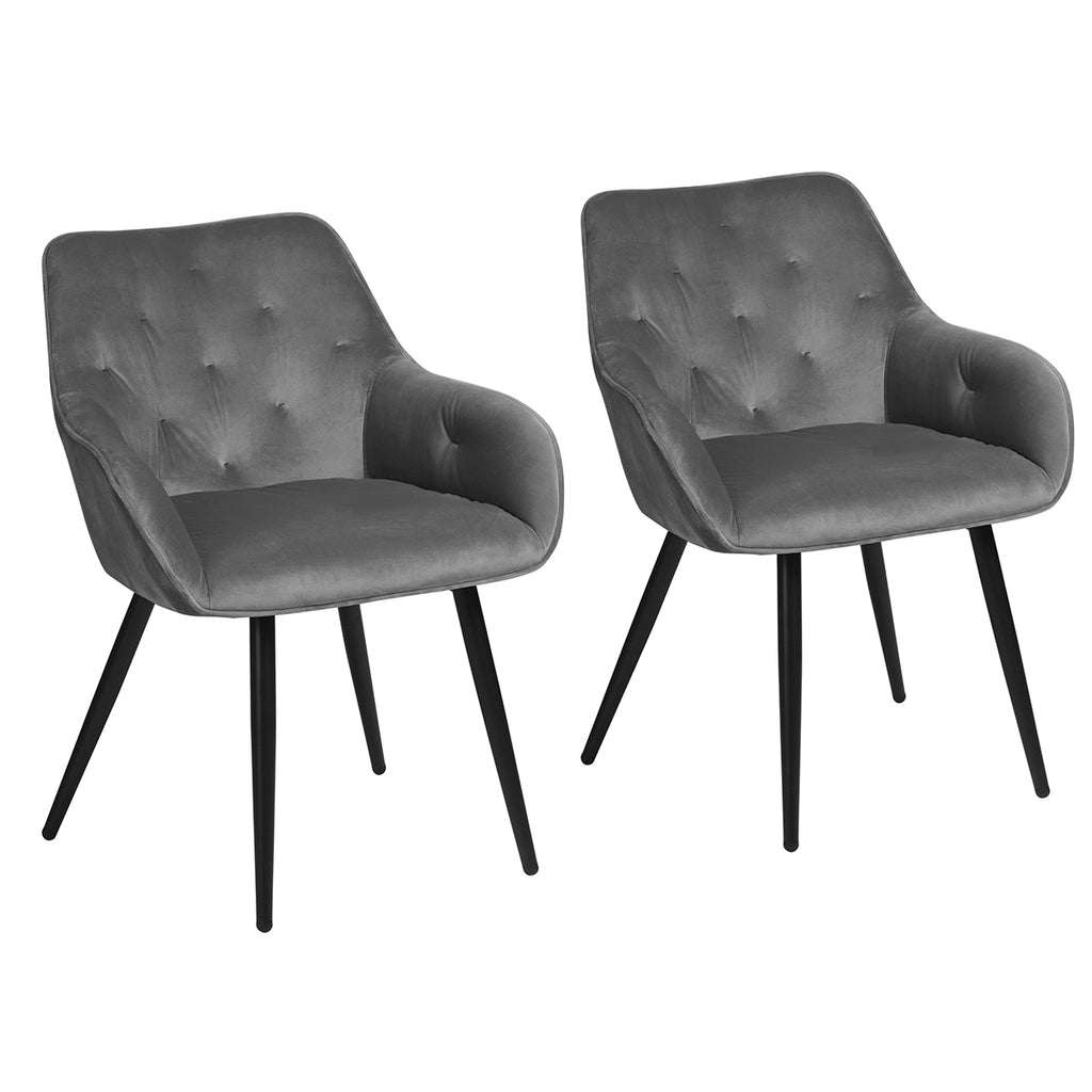 Set of 2 Velvet Arm Chair Z704