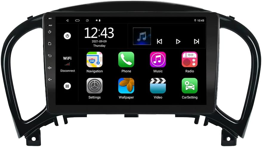 Android 11 9 inch Capacitive Touch Screen Car Radio H897