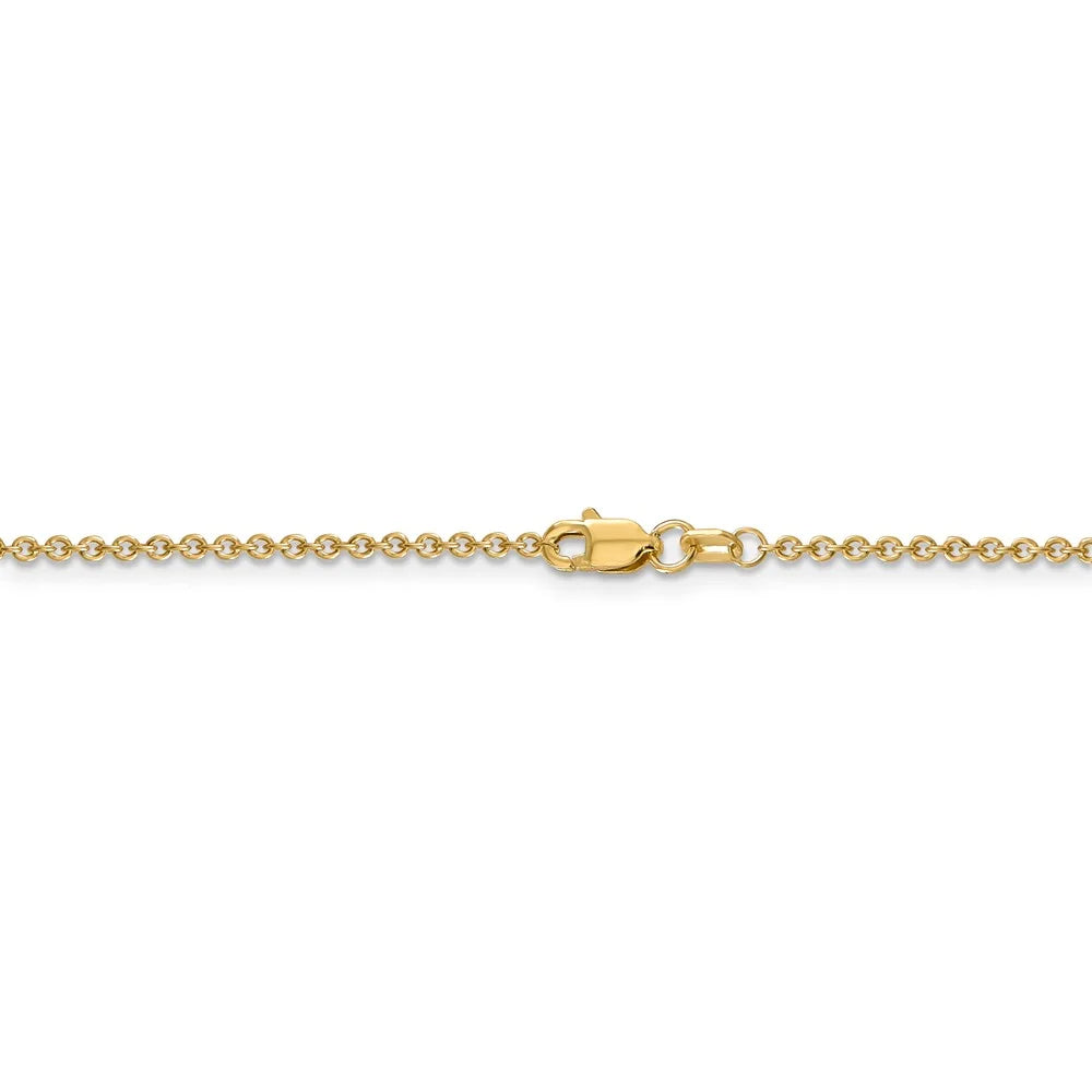 14kt Yellow Gold 24 inch Cable Chain with Lobster Clasp G183