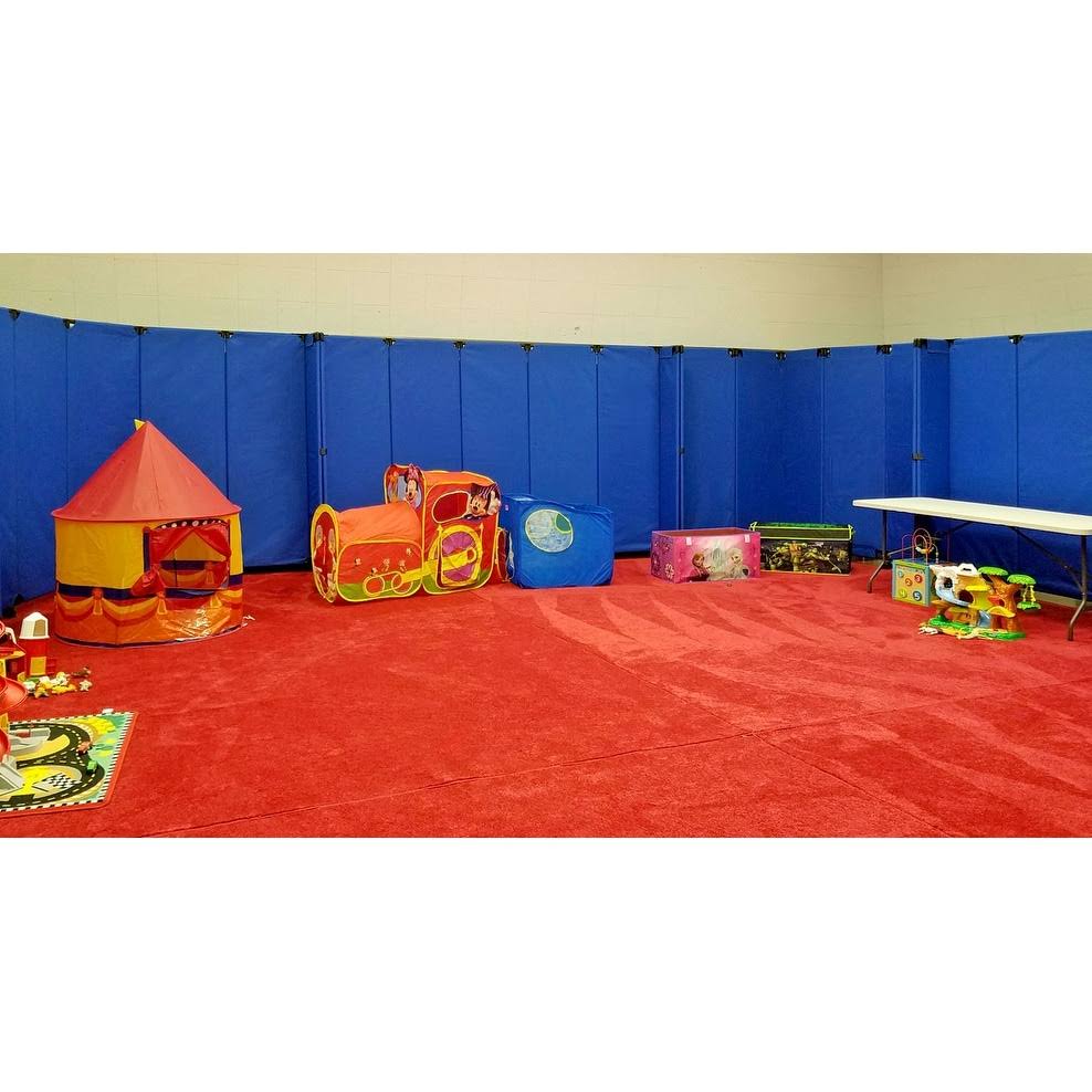 Blue Folding Portable Partition 10x22 V346695