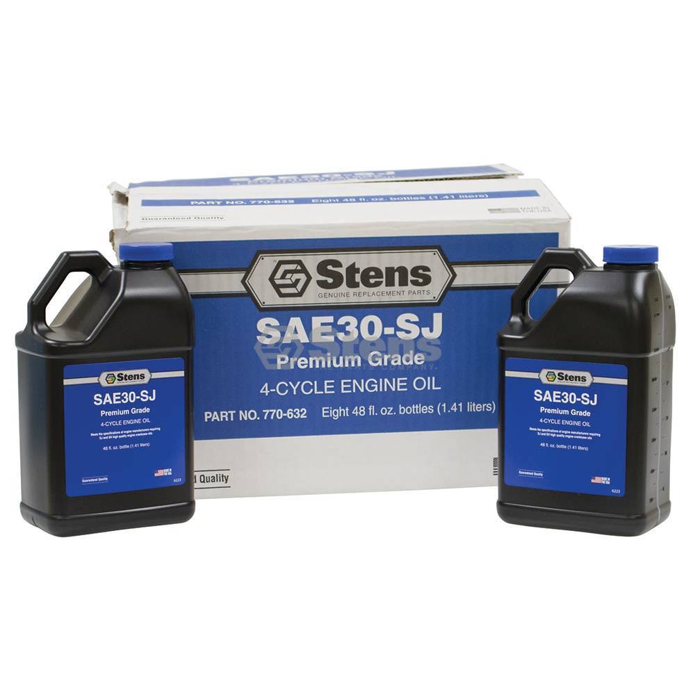 4-Cycle Engine Oil / SAE30-SJ WT, Eight 48 oz. Bottles N961