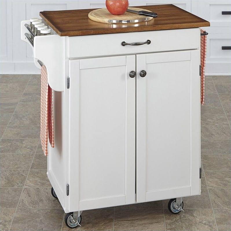 White Oak Top Kitchen Cart X28346