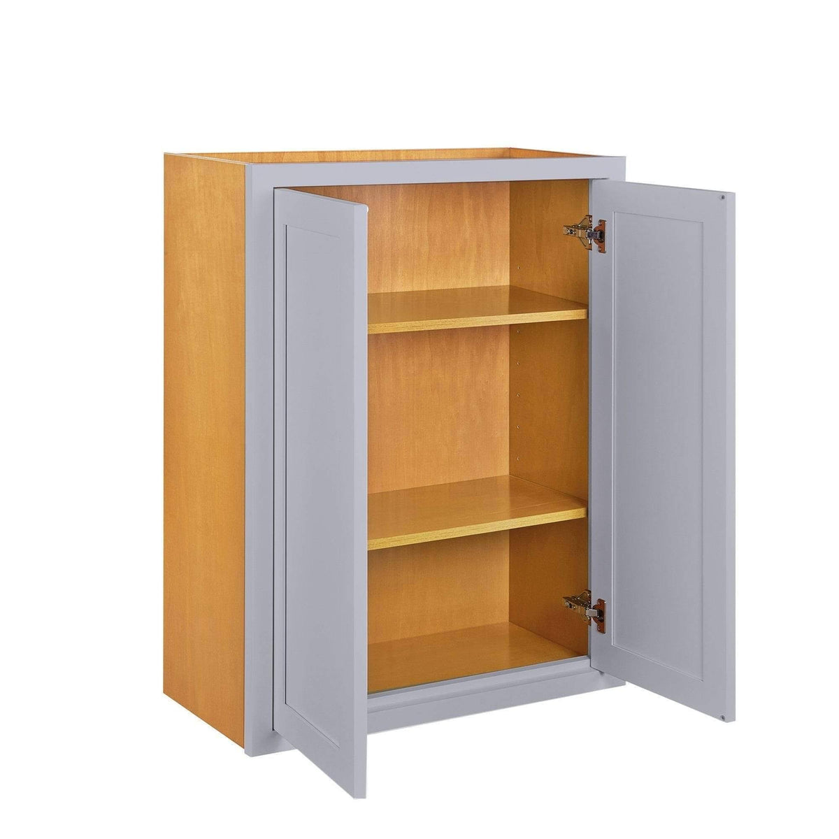 Light Gray Inset Shaker Kitchen Cabinet Double Door E836