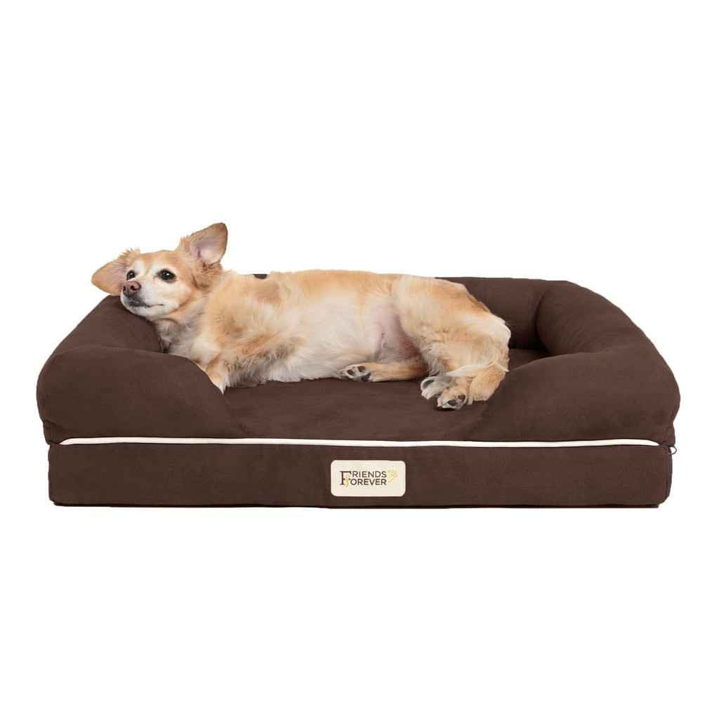 Khaki Chester Pet Couch with Solid Memory Foam W495930