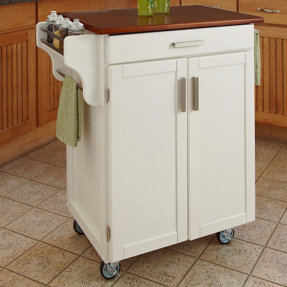 White Oak Top Kitchen Cart X28346