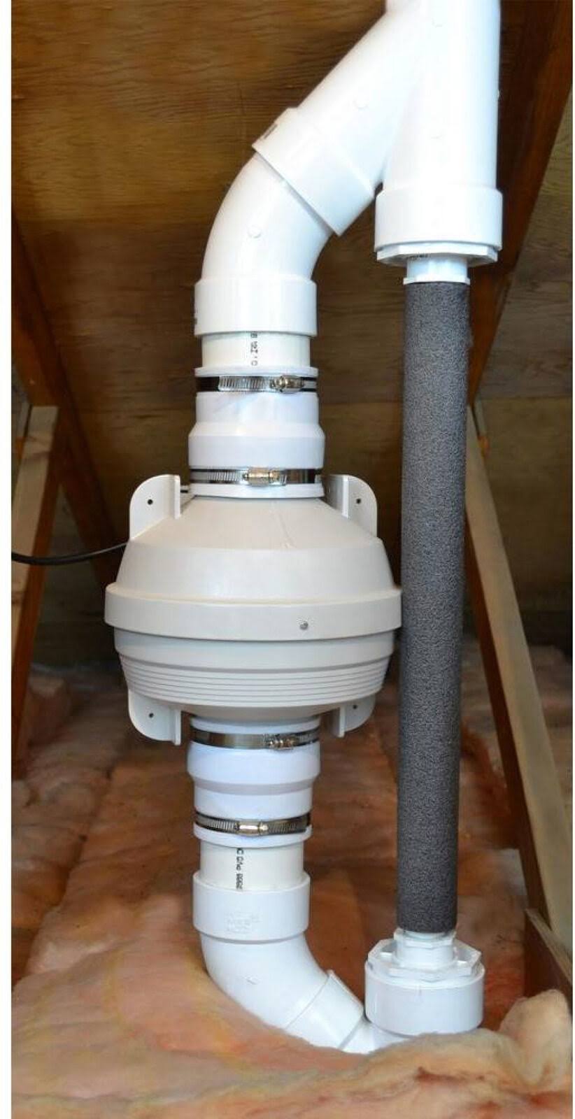 4 in. Radon Mitigation Fan Kit with Couplers and Air Pressure Indicator T154305