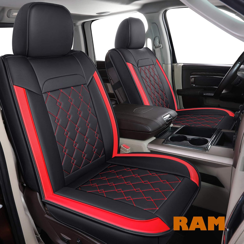 Black 2 pcs Ram Seat Covers O896264