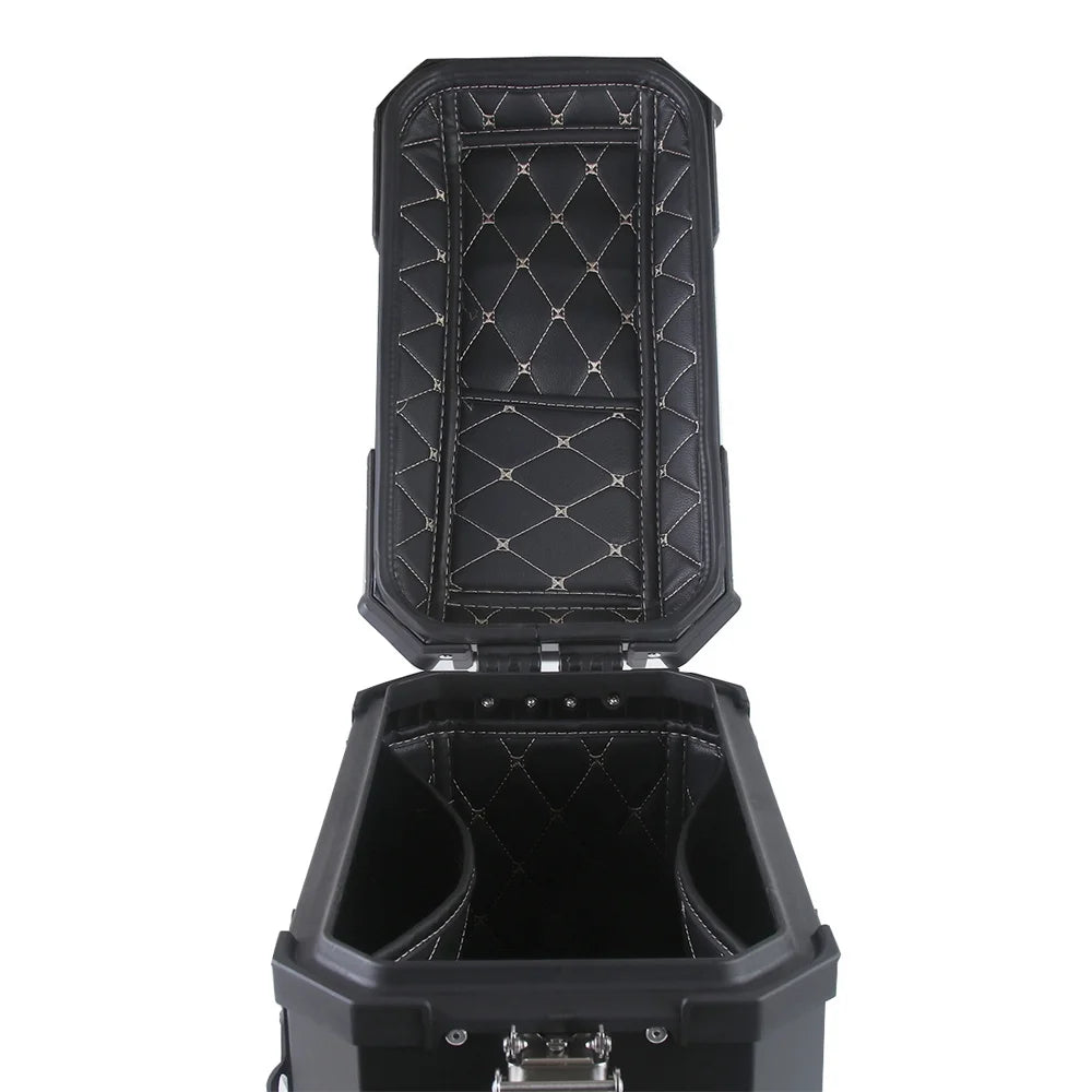 1 Pair 35L Aluminum Alloy Motorcycle Side Storage Box with 4 Keys B4504
